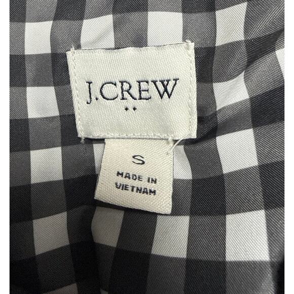 J Crew Black Sleeveless Quilted Puffer Vest Size Small Preppy Equestrian - Picture 3 of 6